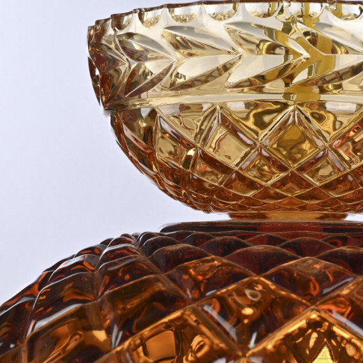Подвесная люстра Bohemia Ivele Crystal 5478 5478/22 G Amber/M-1F Leafs K721