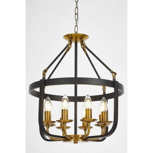 Подвесная люстра LUMINA DECO Berling LDP 8024-8 BK+MD