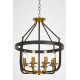 Подвесная люстра LUMINA DECO Berling LDP 8024-8 BK+MD