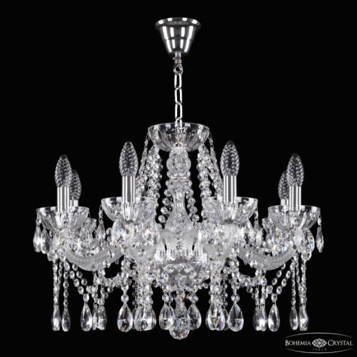 Подвесная люстра Bohemia Ivele Crystal 5413 5413/8/200 Ni Clear/M-1H