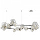 Подвесная люстра LUMINA DECO MERIDO LDP 7033-24 BK+GY