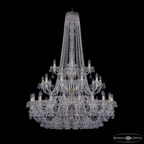 Подвесная люстра Bohemia Ivele Crystal 1409 1409/20+10+5/400/h-160/3d G