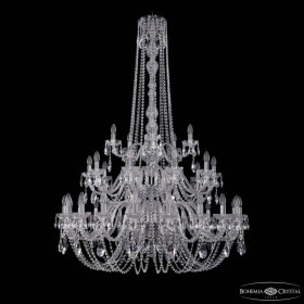 Подвесная люстра Bohemia Ivele Crystal 1402 1402/20+10+5/400/h-158/3d Ni