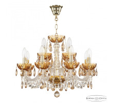 Подвесная люстра Bohemia Ivele Crystal 5402 5402/8+4/195 G Amber/M-1H K721