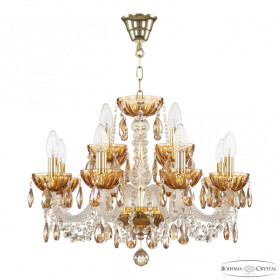 Подвесная люстра Bohemia Ivele Crystal 5402 5402/8+4/195 G Amber/M-1H K721