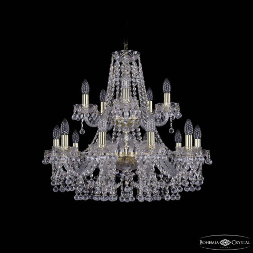 Подвесная люстра Bohemia Ivele Crystal 1409 1409/10+5/240/2d G
