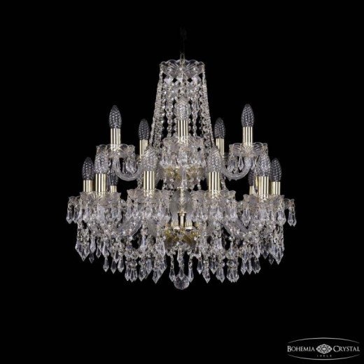 Подвесная люстра Bohemia Ivele Crystal 1403 1403/10+5/195/2d G