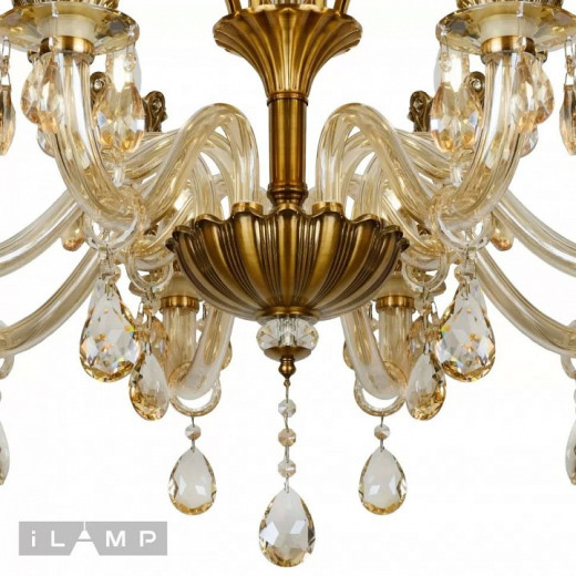 Подвесная люстра iLamp Asia 61078-8+4 BR