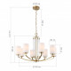 Подвесная люстра ST-Luce BRASS SL1403.303.08