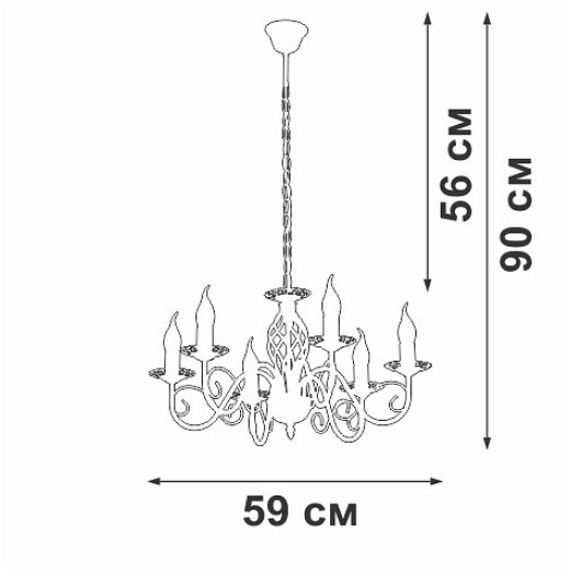 Подвесная люстра Vitaluce V1104 V1104-7/6
