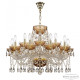 Подвесная люстра Bohemia Ivele Crystal 5413 5413/10+5/240 G Amber/M-1G
