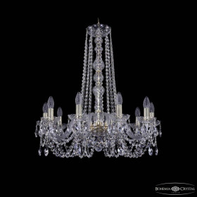 Подвесная люстра Bohemia Ivele Crystal 1402 1402/10/240/h-73 G