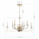 Подвесная люстра ST-Luce BRASS SL1405.203.08