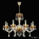 Подвесная люстра Bohemia Ivele Crystal 5417 5417/8/240 G Amber/M-1F