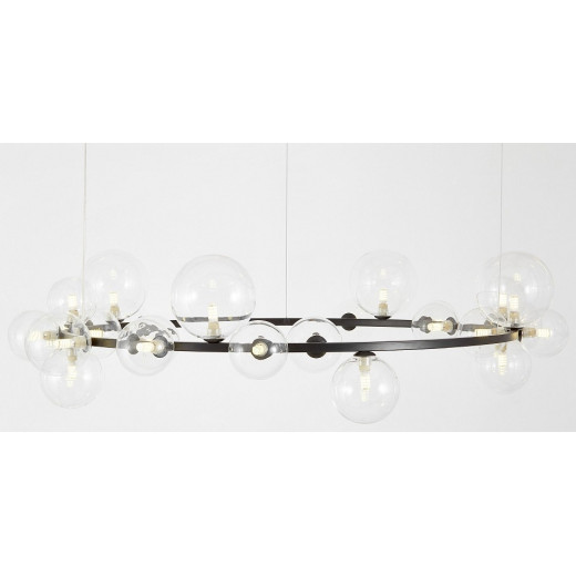 Подвесная люстра LUMINA DECO MERIDO LDP 7033-24 BK+CL