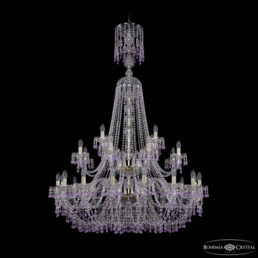 Подвесная люстра Bohemia Ivele Crystal 1410 1410/16+8+4/400/XL-162/2d G V7010