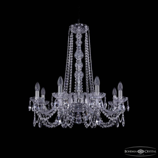 Подвесная люстра Bohemia Ivele Crystal 1402 1402/8/240/h-73 Ni