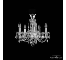 Подвесная люстра Bohemia Ivele Crystal 1402 1402/5/141 Ni Leafs Tube