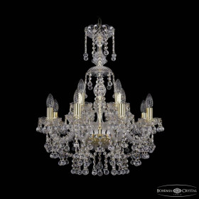 Подвесная люстра Bohemia Ivele Crystal 1409 1409/8+4/195/XL-68 G
