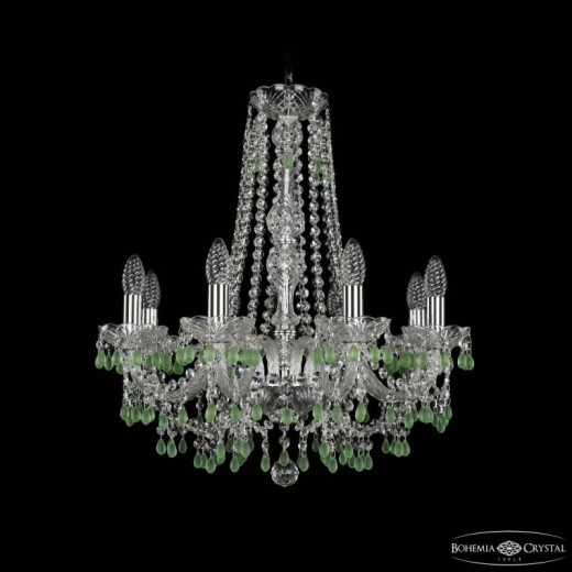 Подвесная люстра Bohemia Ivele Crystal 1410 1410/8/195/h-60 Ni V5001