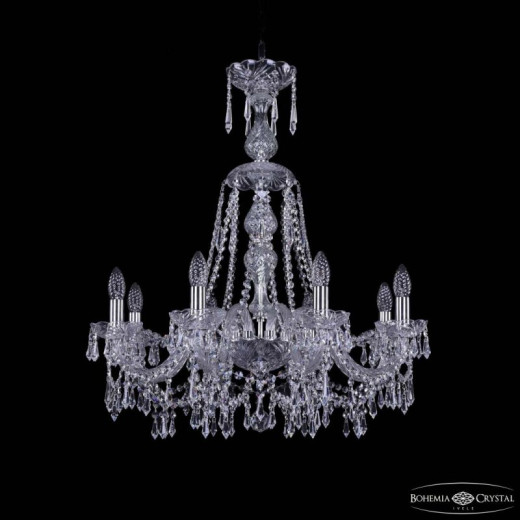 Подвесная люстра Bohemia Ivele Crystal 1403 1403/8/240/XL-75 Ni