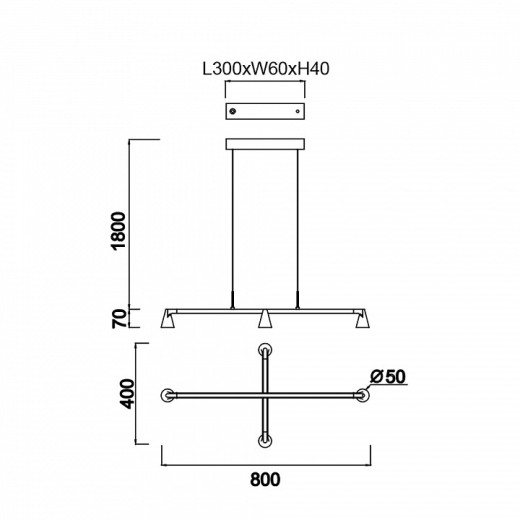 Подвесная люстра Mantra Africa 9410