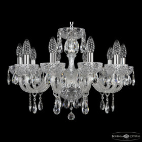 Подвесная люстра Bohemia Ivele Crystal 5417 5417/10/195 Ni Clear/M-1F
