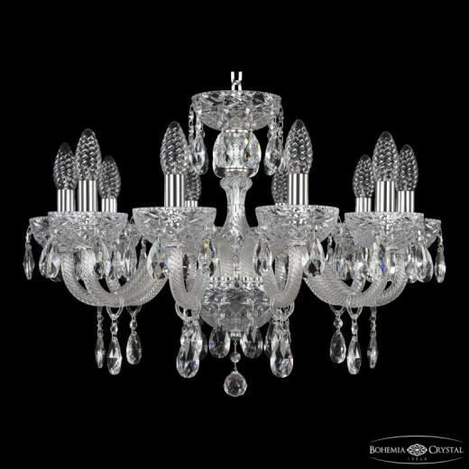 Подвесная люстра Bohemia Ivele Crystal 5417 5417/10/195 Ni Clear/M-1F