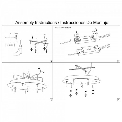 Подвесная люстра Mantra Arrecife 9369+9220 (8L)