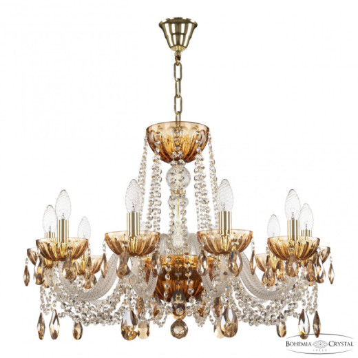 Подвесная люстра Bohemia Ivele Crystal 5402 5402/10/240 G Amber/M-1H K721