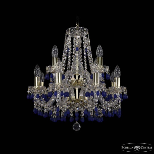 Подвесная люстра Bohemia Ivele Crystal 1410 1410/8+4/160/2d G V3001