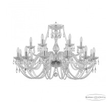 Подвесная люстра Bohemia Ivele Crystal 101 101/12+6/360 Ni