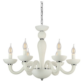 Подвесная люстра Newport ARLETTE 8646/С chrome mat.white