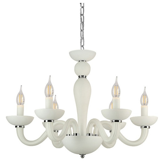 Подвесная люстра Newport ARLETTE 8646/С chrome mat.white