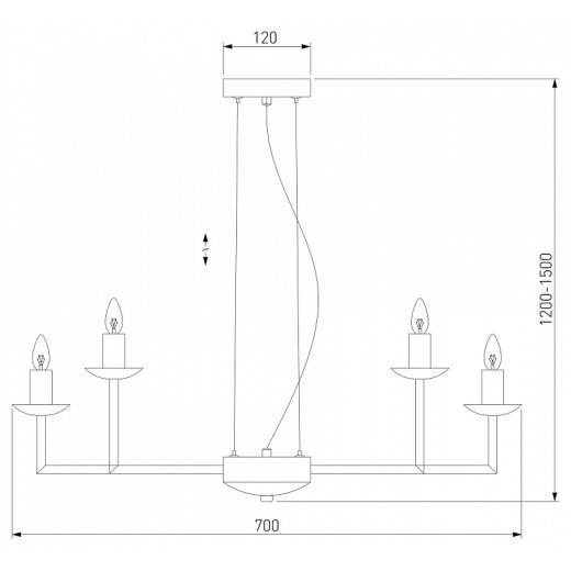 Подвесная люстра Eurosvet Cariso 60150/10 латунь