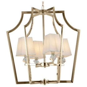 Подвесная люстра LUMINA DECO Montero LDP 1249-4 GD+WT