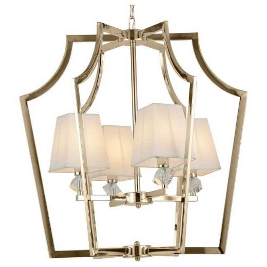 Подвесная люстра LUMINA DECO Montero LDP 1249-4 GD+WT