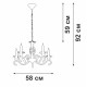 Подвесная люстра Vitaluce V1692 V1692-0/5