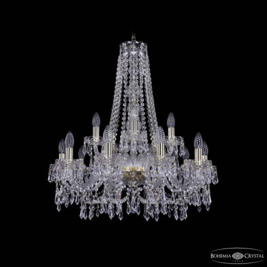 Подвесная люстра Bohemia Ivele Crystal 1403 1403/10+5/240/h-76 G