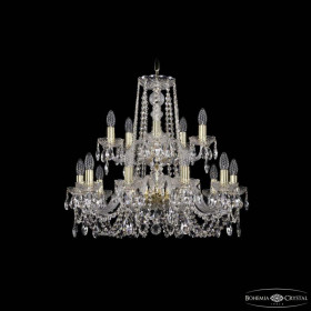 Подвесная люстра Bohemia Ivele Crystal 1402 1402/10+5/240/2d G