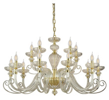 Подвесная люстра Newport ANNETTE 8620+5/C mat.soft gold clear