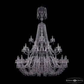 Подвесная люстра Bohemia Ivele Crystal 1410 1410/20+10+5/530/XL-200/3d Ni V0300