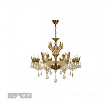 Подвесная люстра iLamp Asia 61078-8+4 BR