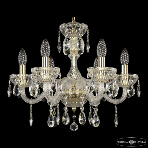 Подвесная люстра Bohemia Ivele Crystal 5417 5417/6/165 G Clear/M-1G