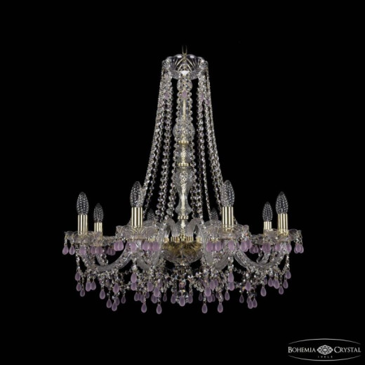 Подвесная люстра Bohemia Ivele Crystal 1410 1410/8/240/h-74 G V7010