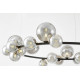 Подвесная люстра LUMINA DECO MERIDO LDP 7033-24 BK+GY