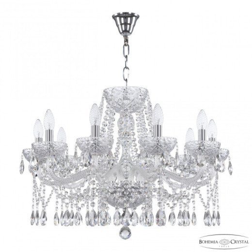 Подвесная люстра Bohemia Ivele Crystal 5413 5413/10/240 Ni Clear/M-1F