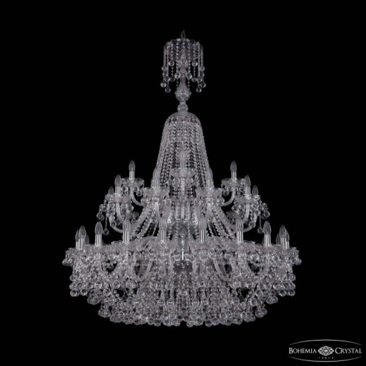Подвесная люстра Bohemia Ivele Crystal 1409 1409/20+10+5/400/XL-152/2d Ni