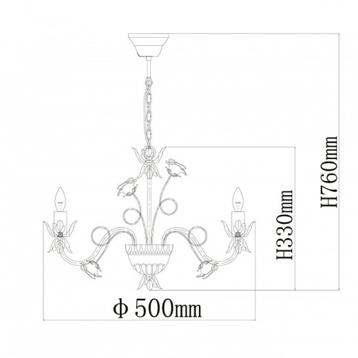 Подвесная люстра De City Букет 17 421015005