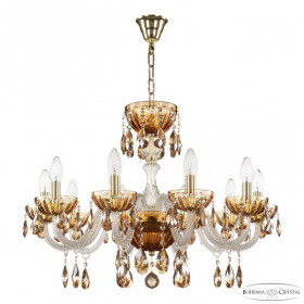 Подвесная люстра Bohemia Ivele Crystal 5417 5417/10/240 G Amber/M-1H K721